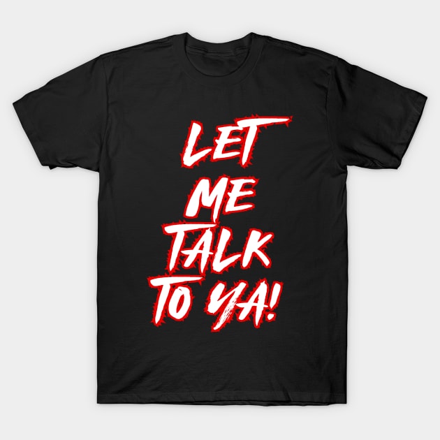 Men's Black LA Knight Let Me Talk To Ya Tri Blend T Shirt - Limotees