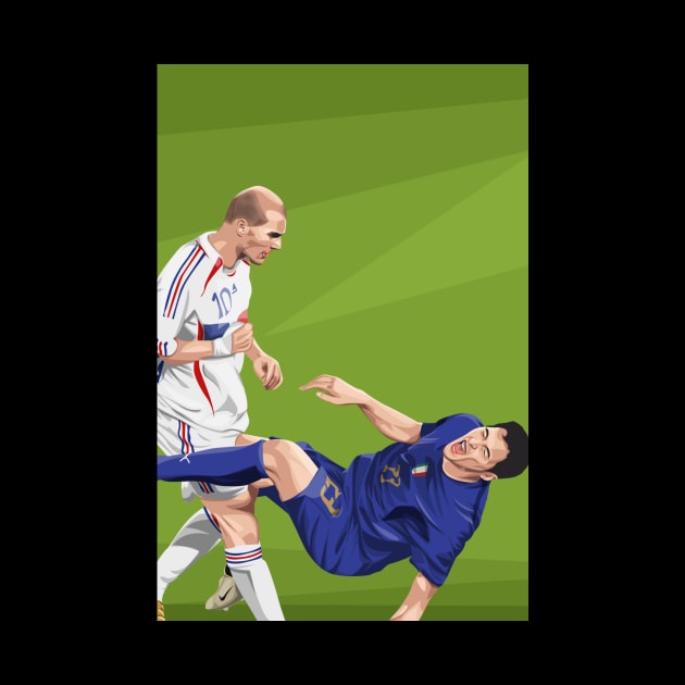 Zinedine Zidane's headbutt on Marco Materazzi by Arissetyo