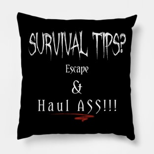 Survival Tips Pillow