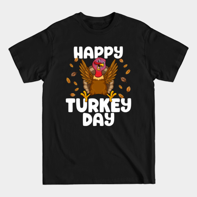 Discover Happy Turkey Day Thanksgiving Turkey Friendsgiving Boys Kids - Happy Turkey Day - T-Shirt