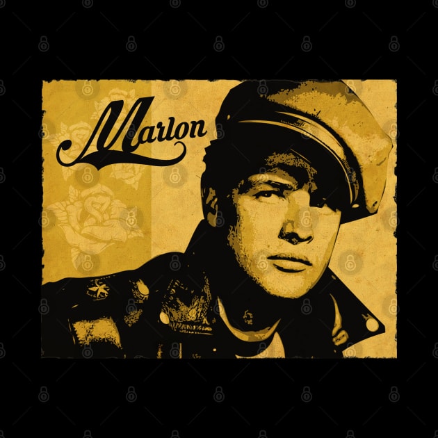 Marlon Vintage Poscard by CTShirts