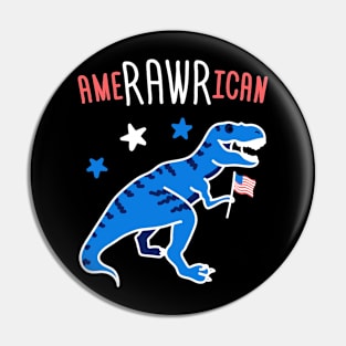 AMERAWRICAN DINO dinosaurs t shirt Pin