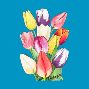 Tulips-Spring flowers T-Shirt