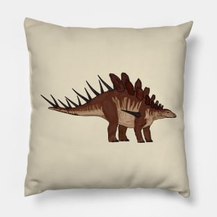 Kentrosaurus cartoon illustration Pillow