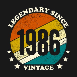 Legendary since 1986 vintage birth year gift T-Shirt