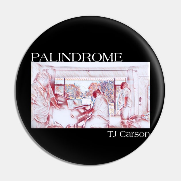 Palidrome Red Drawn (White Text) Pin by tcarsonj