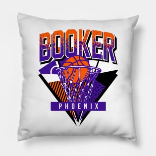 Booker Retro Phoenix Basketball Throwback Pillow