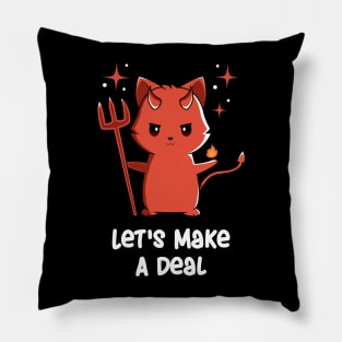 Baphomet Evil Cute Cat Kawaii Demon Dark Occult Pillow