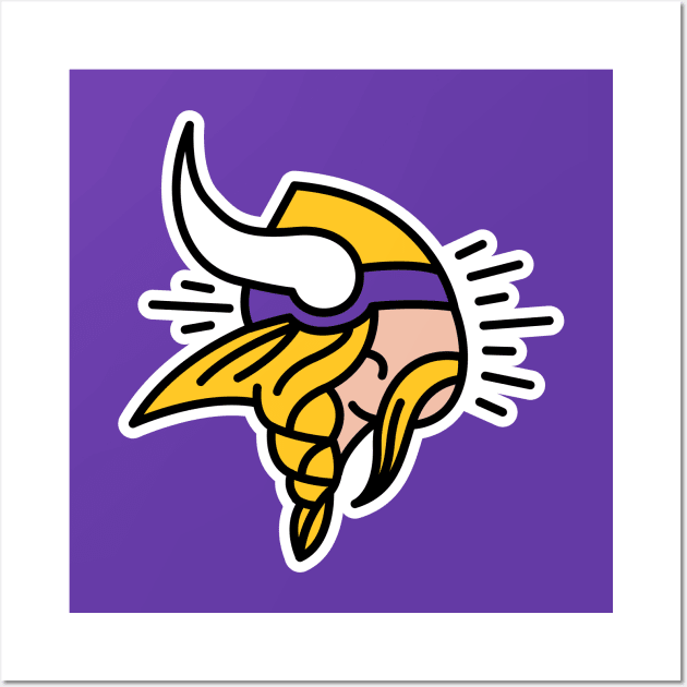 Minnesota Vikings Skol Helmet | Art Print