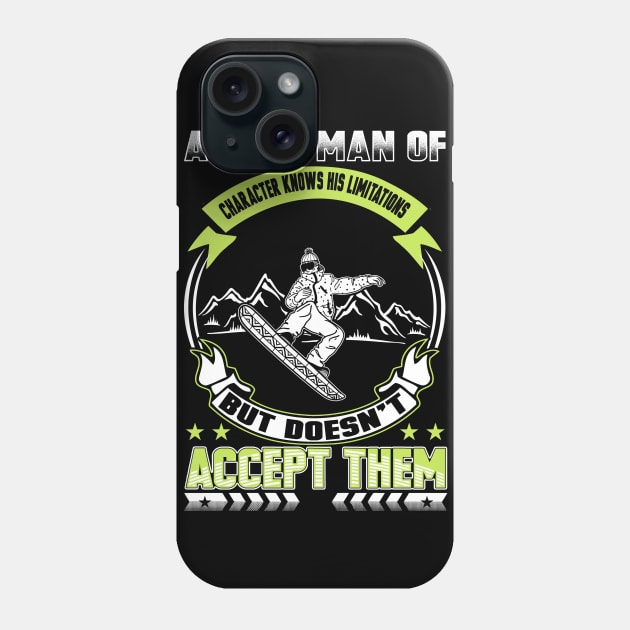 Snowboarder Shirt Phone Case by medrik