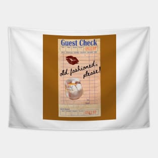 Old Fashioned Y2k Pink Guest Check Print Tapestry