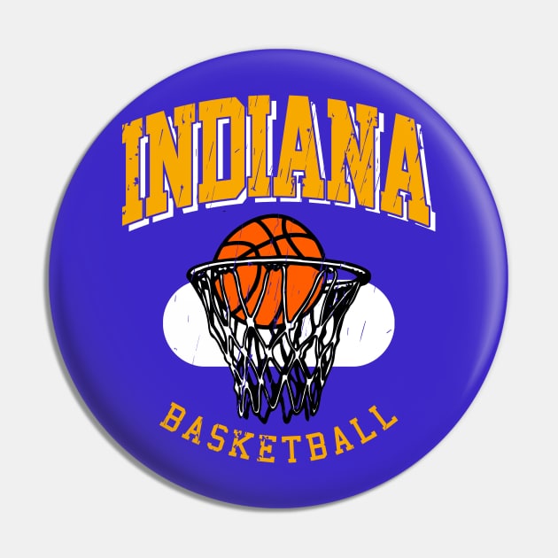 Vintage Indiana Basketball Pin by funandgames