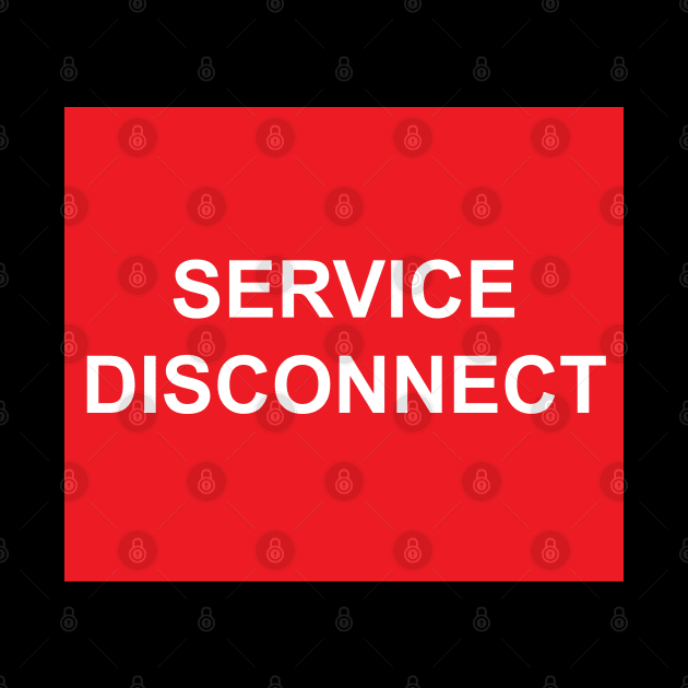 Electric Service Disconnect Label by MVdirector