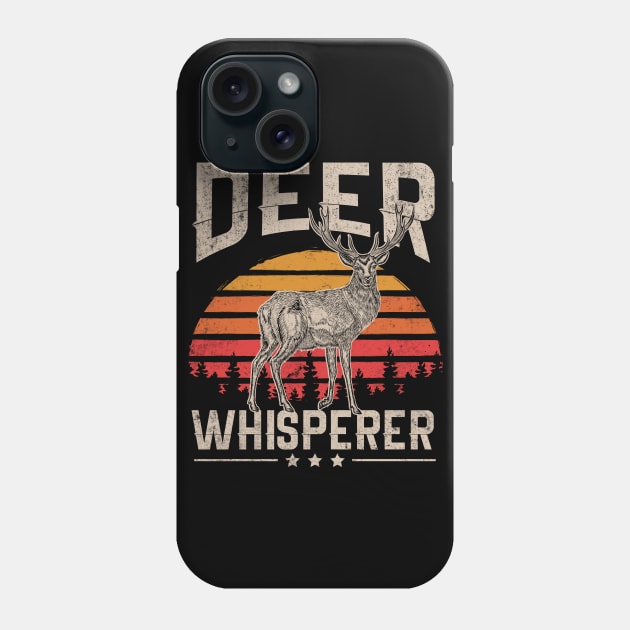 Retro Vintage Style Deer Hunting Whisper Gift For Hunter Phone Case by HCMGift