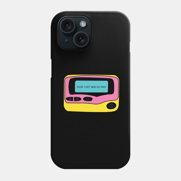 90s Nostalgia Pager Beeper Phone Case by NostalgiaUltra