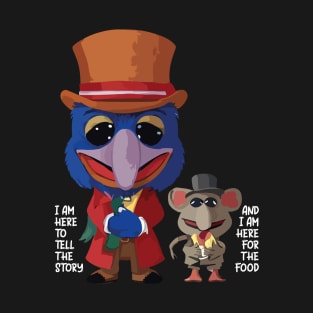 The Muppet Christmas Carol Gonzo Rizzo I Am Here For The Food T-Shirt