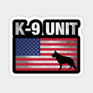 K-9 Unit Police Dog - Thin Blue Line Magnet