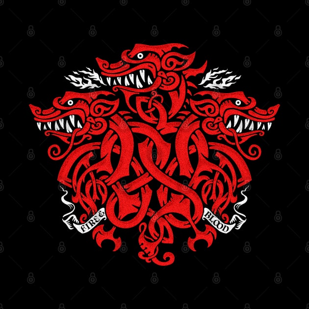 Triple-headed dragon knot by Narwen