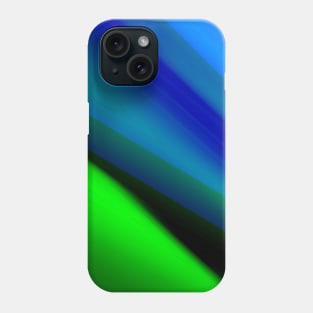 Blue green black abstract art design Phone Case