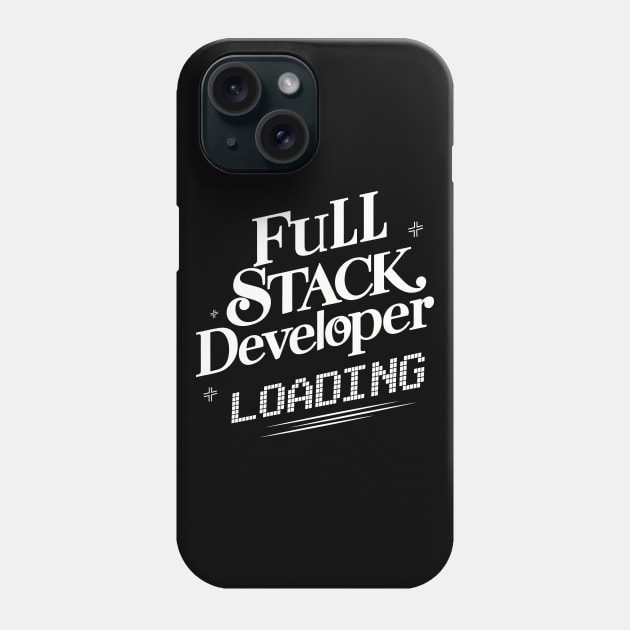 Full Stack Developer Simple Text Phone Case by GrafiqueDynasty