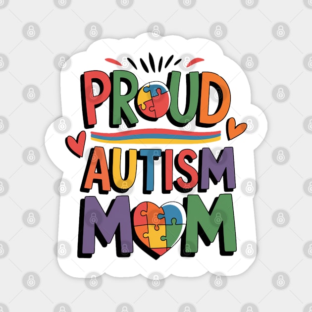 Autism Mom Magnet by Pixel Threads 