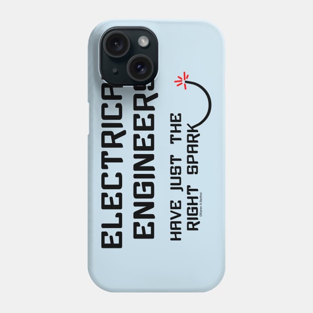 Electrical Engineers Spark Phone Case by Barthol Graphics