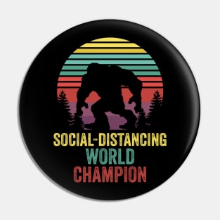 Bigfoot Real Social Distancing World Champion Pin