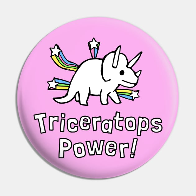 Triceratops Power Pin by tabners