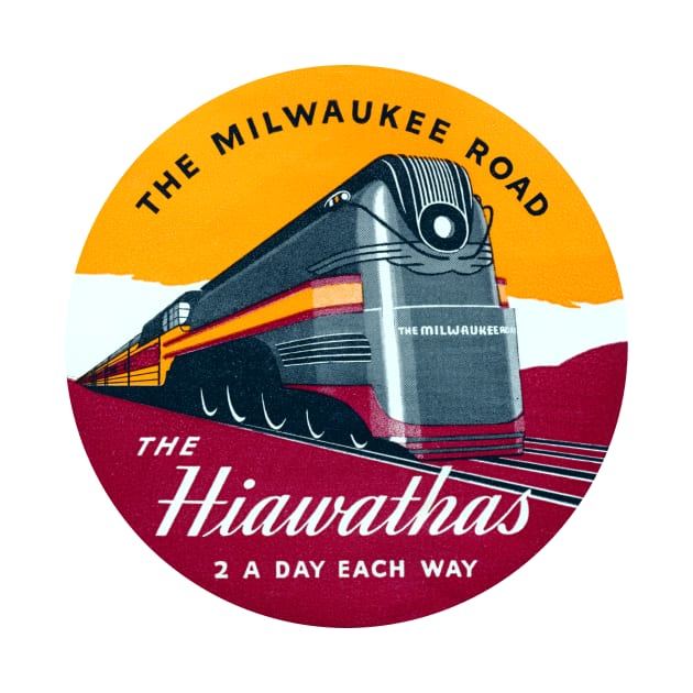 1939 Hiawatha Passenger Train Fleet by historicimage