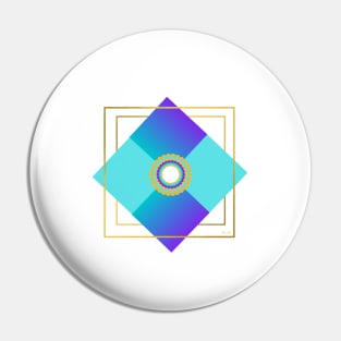 Geometric Art: Bloom Pin