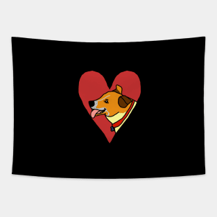 My Small Valentine Toby Dog Tapestry