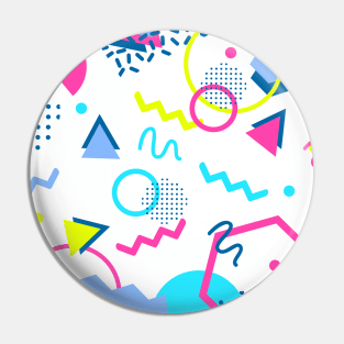 80's Geometric style background Pin