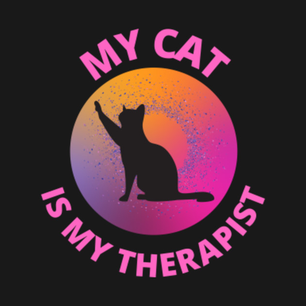 Disover my cat is my therapist t-shirt - My Cat Is My Therapist - T-Shirt