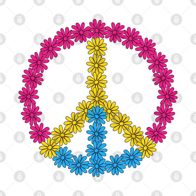 Pansexual Flowery Peace by Pridish