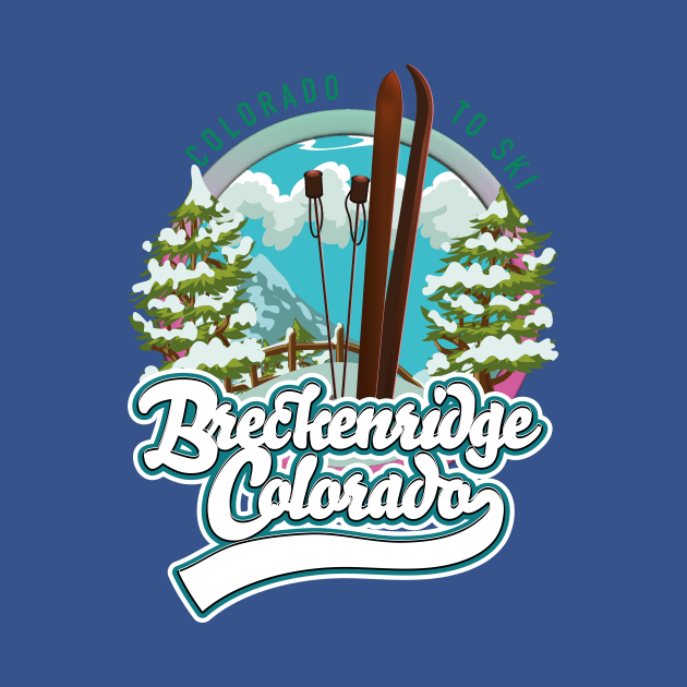 Breckenridge, Colorado Vintage ski logo by nickemporium1