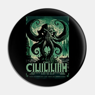 CTHULHU VINTAGE ARTHOUSE FOREIGN MOVIE POSTER 03 Pin