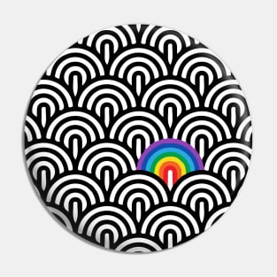 rainbow pattern Pin