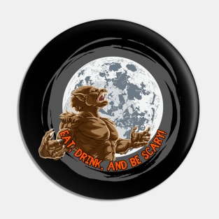 Eat, Drink and Be Scary Halloween Party Graphic Pin