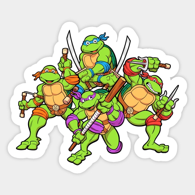 Teenage Mutant Ninja Turtles Cartoon Vinyl Sticker Decal WALL *SIZES*