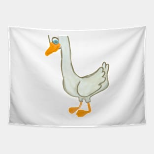 Cute Goose Drawing Tapestry