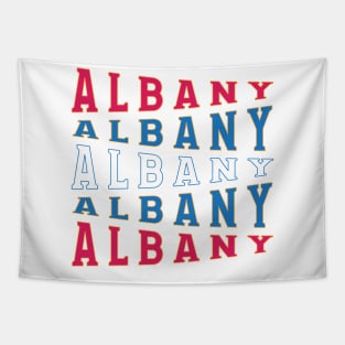 TEXT ART USA ALBANY Tapestry