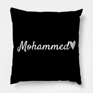 Mohammed name with heart ❤️ Pillow