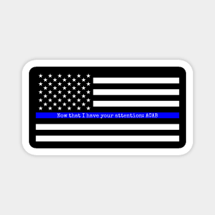 Blue Lives Matter - ACAB Magnet