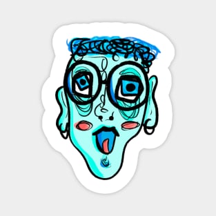 blue face Magnet