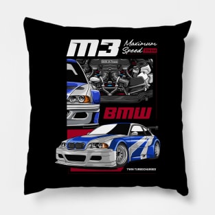 GTR E46 Maximum Speed Pillow