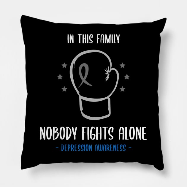 Depression Awareness Pillow by Advocacy Tees