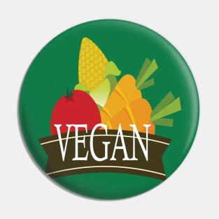 Vegan Life Pin