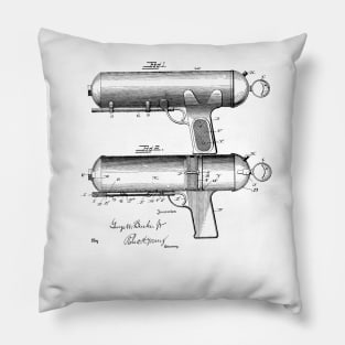 Fire Extinguisher Vintage Patent Hand Drawing Pillow