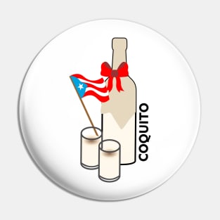 Coquito Puerto Rico Drink Cocktail Boricua Food Pin