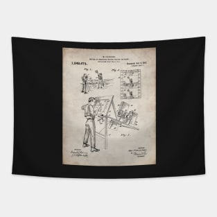 Animation Patent - Cartoonist Home Theater Art - Antique Tapestry